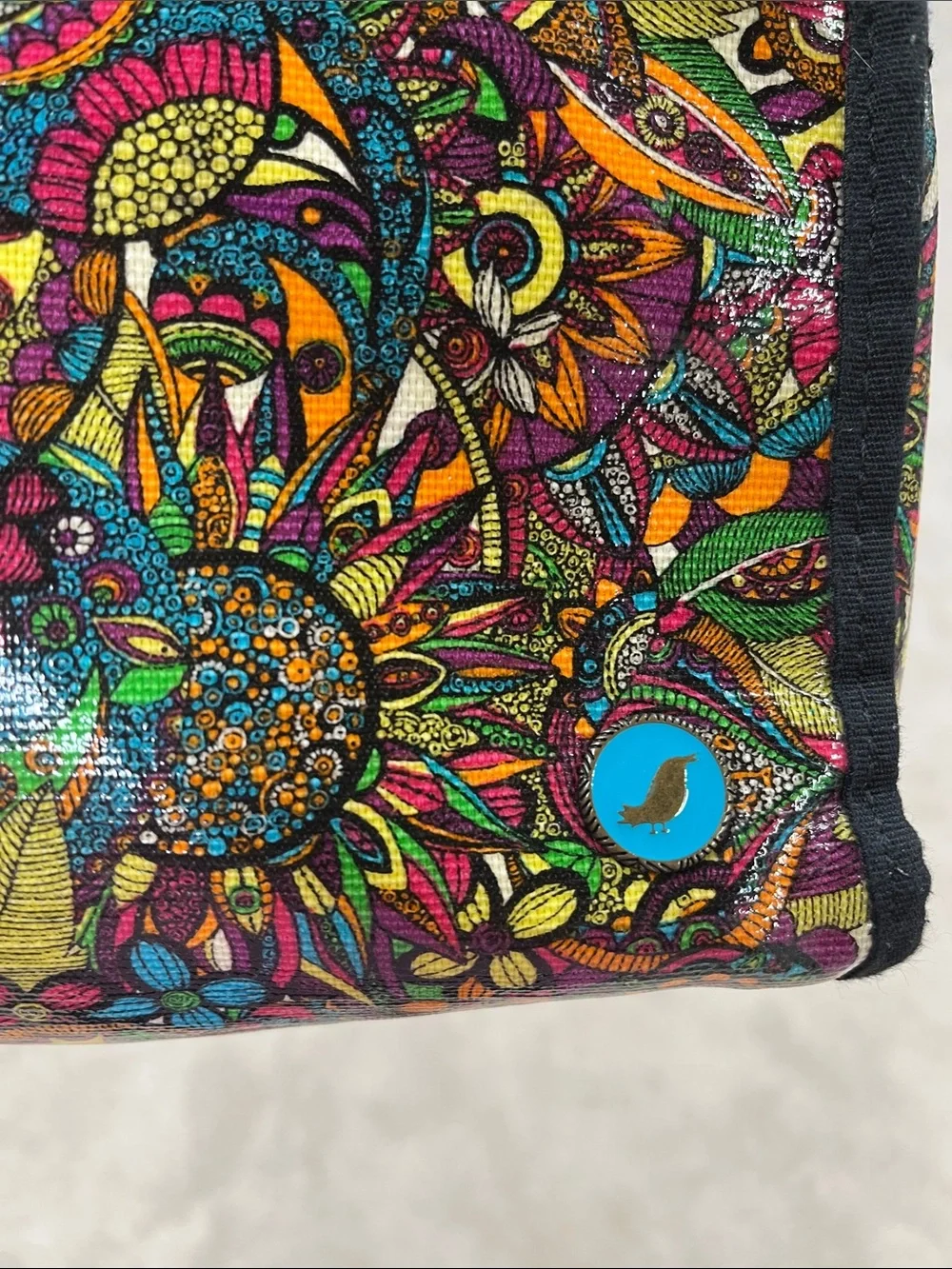 Sakroots Vibrant Multicolor Floral Pattern Cosmetic Bag (w/free surprises!)